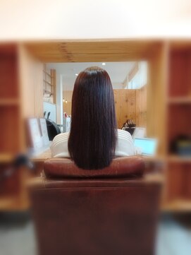 アドラーブル 長岡新保店(adorable) ★縮毛矯正ロング♪20代30代40代艶感ストレート透明感ロング