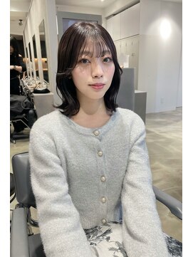 ユーフォリア 新宿通り(Euphoria) ラベンダーグレージュ/ロブ/ミディアム/くびれミディ