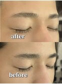 韓国風センターパートシースルーバングメンズ透明感カラー