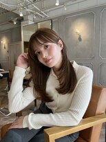 ラボヌールヘアーノーブル 新越谷店(La Bonheur hair noble)&nbsp;レイヤーカット ウェットヘアこなれミディイメチェン