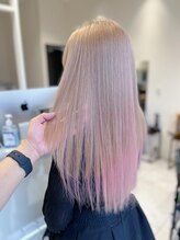 エンブリーチ バイ タグ 樟葉(enn. bleach by t.a.g) 可愛いカラー 最強 ミルクティーベージュ × ホワイトピンク