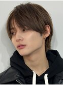 シースルーマッシュナチュラルマッシュメンズ韓国ツーブロック