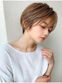 ナチュラルな大人かわいいショートボブ