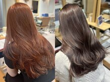 話題のブリーチなしダブルカラーもお任せください！