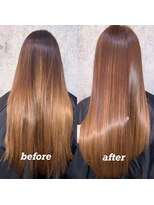 ユアーズ ヘア 恵比寿本店(youres hair) 髪質改善トリートメントで叶う美髪ストレート 艶髪 前髪