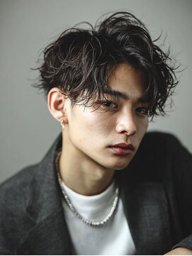 ブラン 池袋(BLANC) シャドウパーマ/フェザーパーマメンズパーマ/ツイストスパイラル