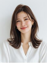 e.m.a プレミアムビューティーサロン 栄駅店(e.m.a PREMIUM BEAUTY SALON) レイヤーカット/大人ガーリー/ミディアムレイヤー