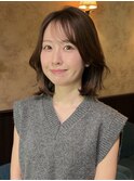 ☆春日☆ニュアンスウルフワンホンレイヤーダークブルーボブ66