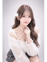 エートス(ethos)&nbsp;三好市美容室 韓国風くびれレイヤー×シアーグレージュ