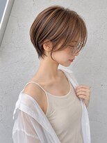 ダブル(W)&nbsp;透明感ナチュラルブラウン/ショート/顔まわりカット