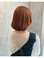 ロッカヘアエジェ(ROCCA hair eje.) 艶オレンジブラウンボブ