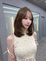 ボタン ハカタ(VOTAN hakata) 【柿本真優】ミディアムレイヤー/レイヤーカット/ミントベージュ