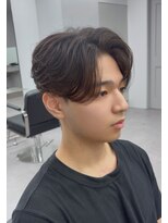 シグ マ盛岡(SIGMA) 【盛岡メンズパーマ】センターパート×フェザーパーマ