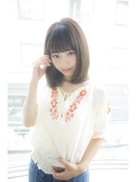 サロンドミルク 原宿(salon de MiLK) 【salon de MiLK 原宿】ロブ×ナチュラルワンカール