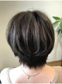 グレージュショート