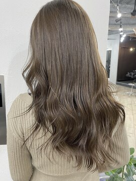 キラ 渋谷(KILLA) オリーブナチュラルハイライト_クールショートボブルフ