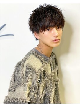 エイド 本店(aid) ダレるパーマ マッシュ 前下がり 刈り上げ