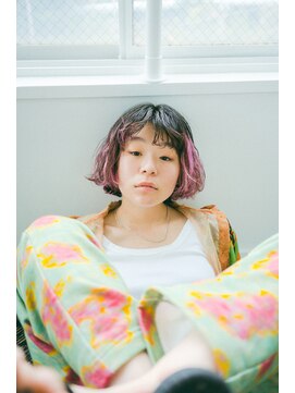 シツ(situ) ボブ　デザインカラー ボブパーマ