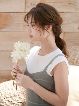 ロアー ヘアー ワメン(RAWR hair WaMen) 【RAWR】大人ゆるポニー_ロングヘアアンジ