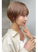 丸みシルエットショートボブ　n11.16