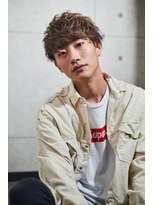 クレスト 草津店(CREST)&nbsp;マッシュツーブロックメンズパーママッシュウルフメンズカット