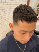 アイロンパーマ　barberスタイル