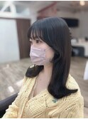 韓国カット/韓国ヘア/くびれ/レイヤーカット/顔まわりカット