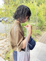 イメネ(YMENE) 黒髪ボブパーマ