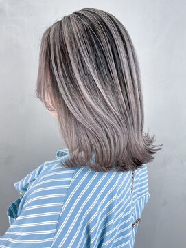 アルバム 銀座(ALBUM GINZA) バレイヤージュロング_ピンクベージュマチルダボブ_ba460153