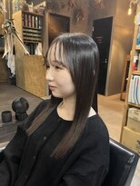 パム 恵比寿(PAM.)&nbsp;酸性ストレート × ぱらっと前髪ロングヘア