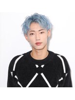 ガルテ(GARTE)&nbsp;水色カラー/メンズショートヘア/ハイトーン