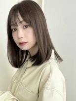 Cote 美髪/ダークアッシュ/セミディ/前髪カット/韓国レイヤー