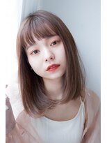 ヘアーズ ベリー 瓢箪山店(hairs BERRY)&nbsp;BERRYセミディシアーカラー姫カットナチュラルレイヤー小顔ヘア