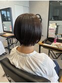 色持ち◎カラー 切っぱなし暗めブラウン20代30代40代