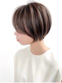 大人ショートヘア/ハイライトカラー/イルミナカラー［堺］