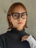 ガーデンヨコハマ(GARDEN YOKOHAMA)&nbsp;切りっぱなしボブタッセルボブダブルカラーオリーブベージュ