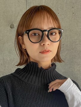 ガーデンヨコハマ(GARDEN YOKOHAMA) 切りっぱなしボブタッセルボブダブルカラーオリーブベージュ