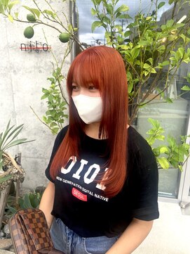 ニト(nito) ハイトーンカラー/レッドブラウン/秋色