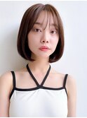 Say.ボブレイヤーミルクティーアッシュひし形ボブ韓国ボブ表参道