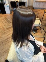 ヘアーショップ エヌアンドエー 越谷店(hair shop N&A)&nbsp;大人のサラ艶ストレート×秋のケアカラー