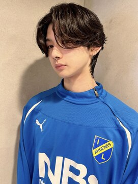 ペレ 梅田(PELE) ダークアッシュ/ニュアンスパーマ/韓国マッシュ/スペインカール