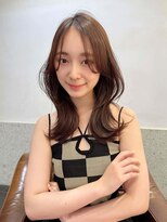 ★黒髪ボブルフネビージュ小顔ワンレンレイヤー