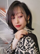 パーク(PARK.umeda)&nbsp;シンプル外ハネスタイルもダークグレイジュで雰囲気アップ♪