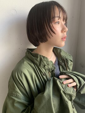 ヤリーバイミクマル(yaree by micmal.) 20代30代40代ストレートボブリップラインラベンダーベージュ