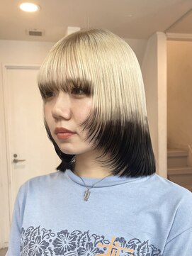 ミーム 原宿 表参道(meme) ◎ブロンドハイトーンカラーデザインカラーアンブレラカラー