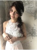 編みおろしアレンジ結婚式二次会20代30代