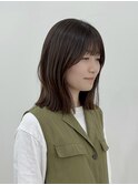 【ami】ミディアム/切りっぱなし/顔まわりレイヤー/四条/河原町