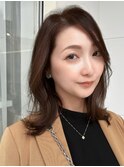 30代に人気！顔周りの後れ毛がかわいいシャギーレイヤー