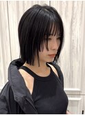 ヘイリーボブ/切りっぱなしボブ/顔まわりレイヤー/豊中庄内