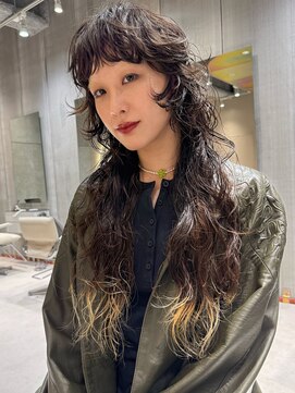 フィルムス 大阪本町(FILMS) パーマ/ミディアムロング/レイヤーカット/顔周り/前髪/本町